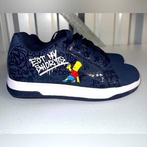 Bart Simpson Heelys Skater Sneakers Size 5 Youth